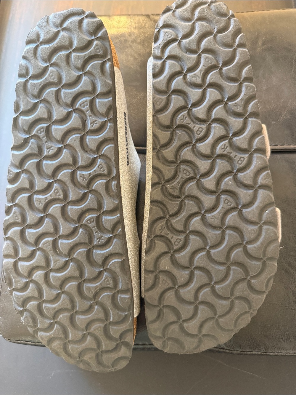 Birkenstock Silver Glitter Arizona Sandals with Dual Buckles Euro size 40 - Picture 4 of 11